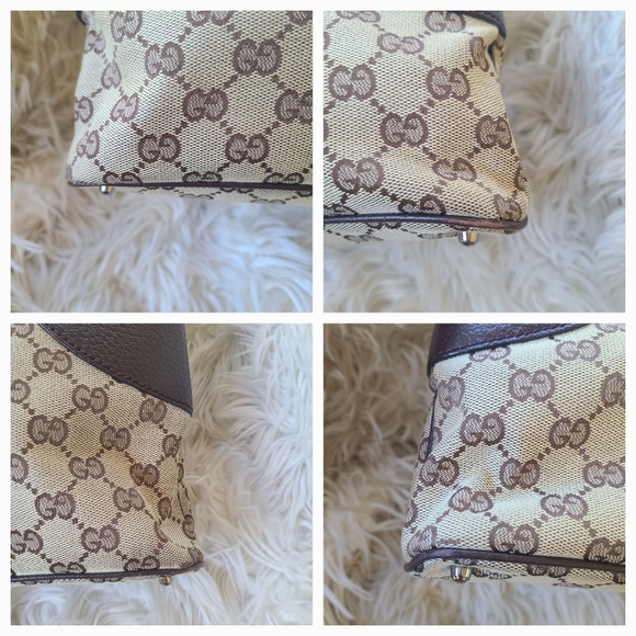 Gucci Ring Tote GG Canvas with Leather-Excellent Vintage Condition - Picture 6 of 12